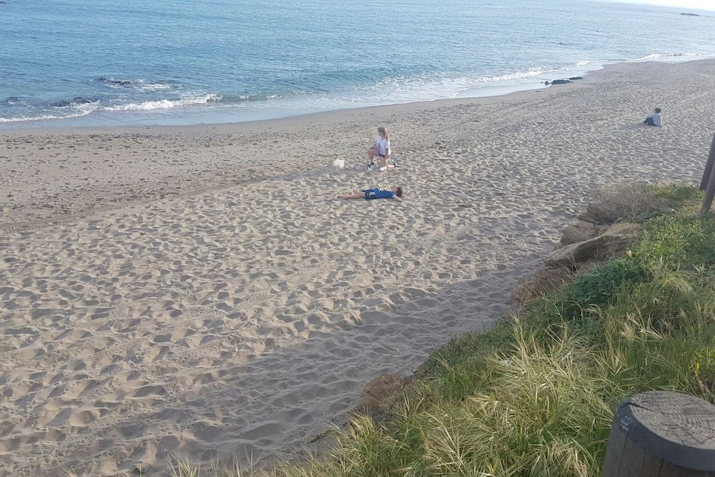 Playa junto a la casa