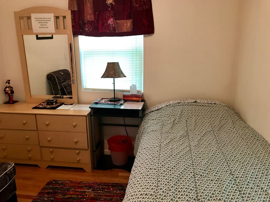 Drawer space and nightstand