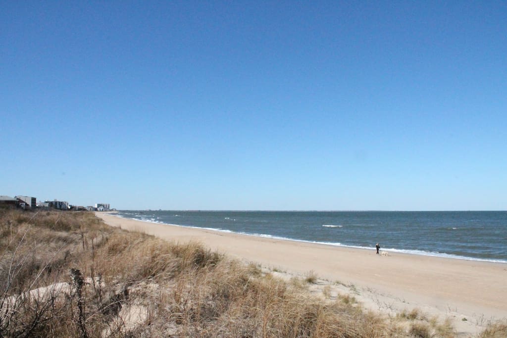 View from private beach path