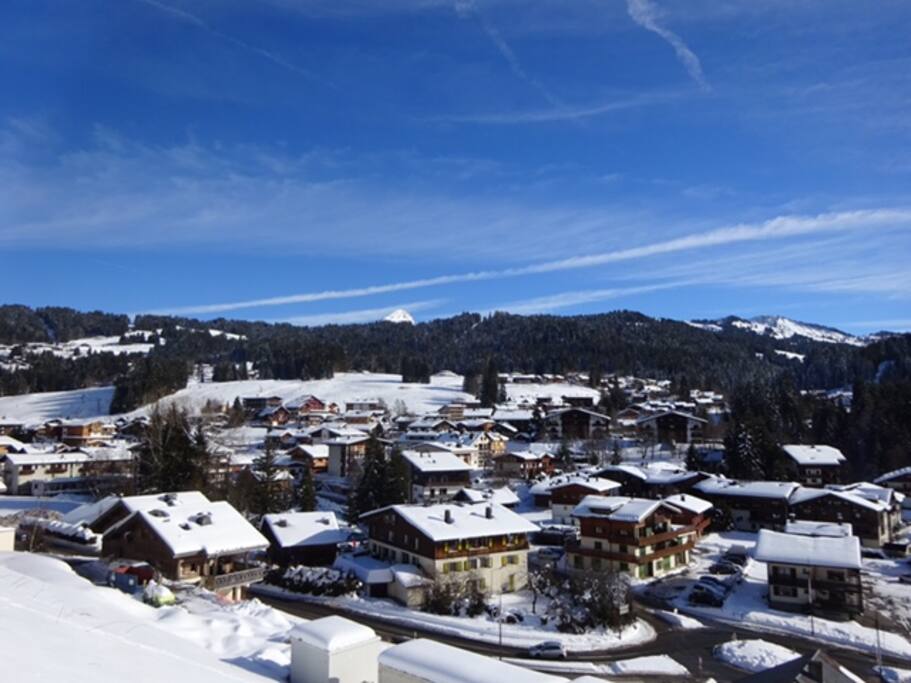 View from the balcony over the village