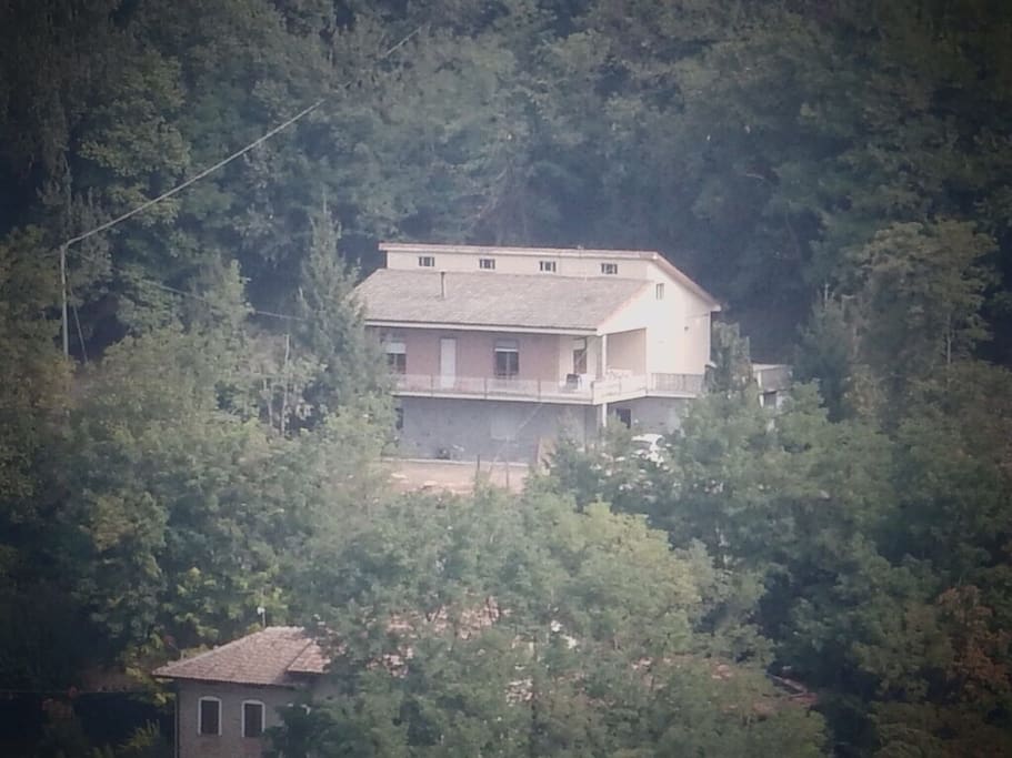 Our home nestled in the hills of Rocchetta Palafea