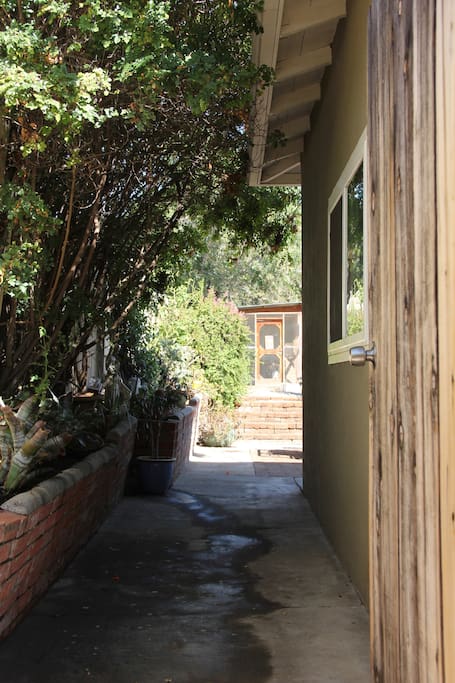 Private garden entrance.