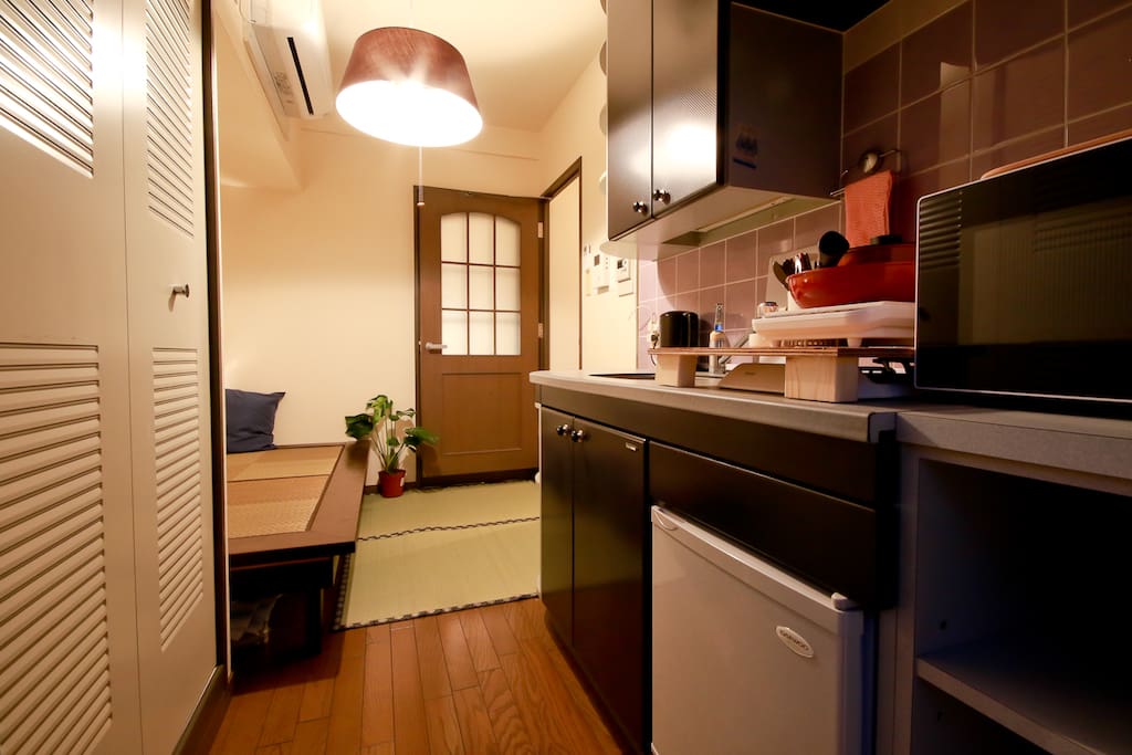 Kitchen in living room