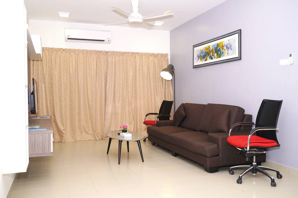 3-Bedroom Apartment - Living Area with 3-Seater Sofa