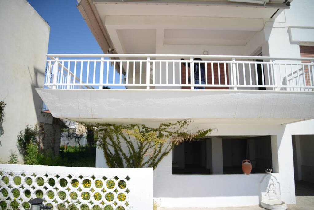 The balcony from the outside.