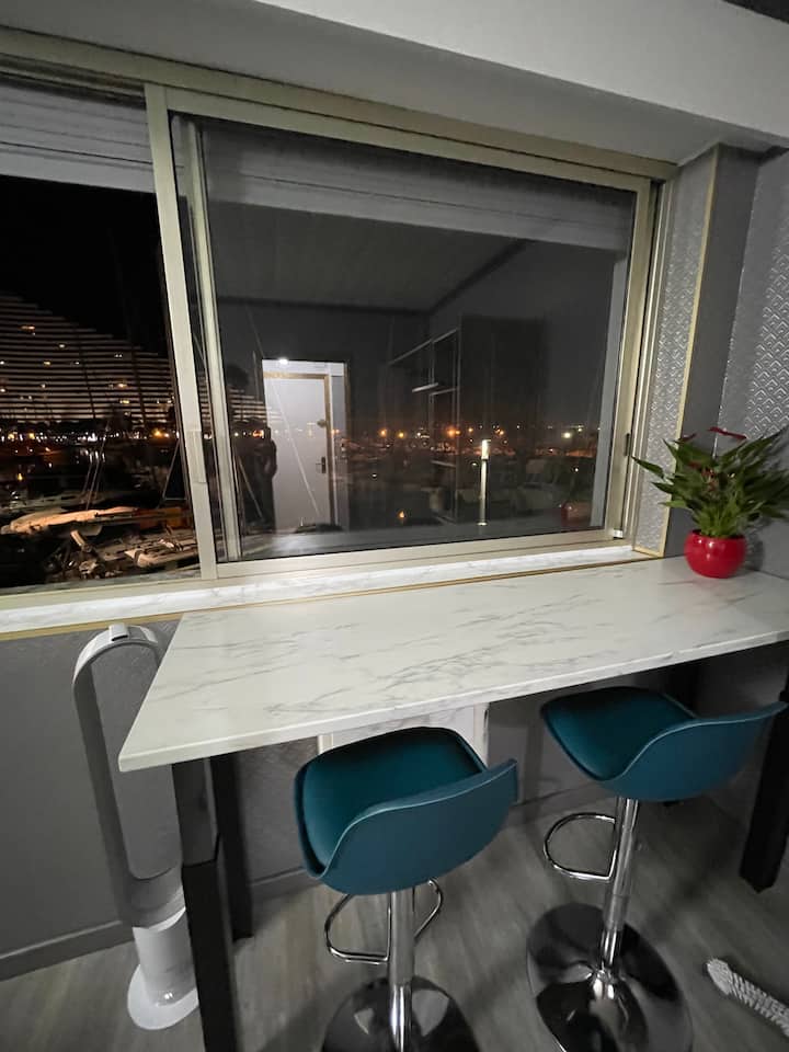 Studio Vue Imprenable Port Marina Baie Des Anges - Cagnes-sur-Mer