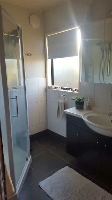 Bathroom and private shower