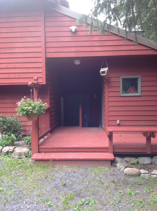 Private entrance. Please park near this porch.