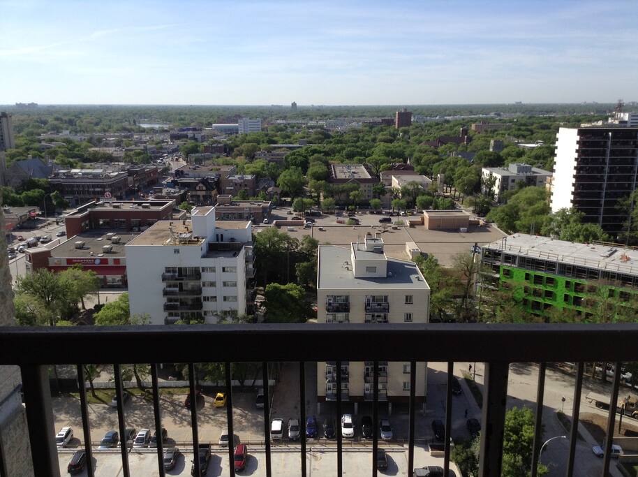 View from the balcony outdoors