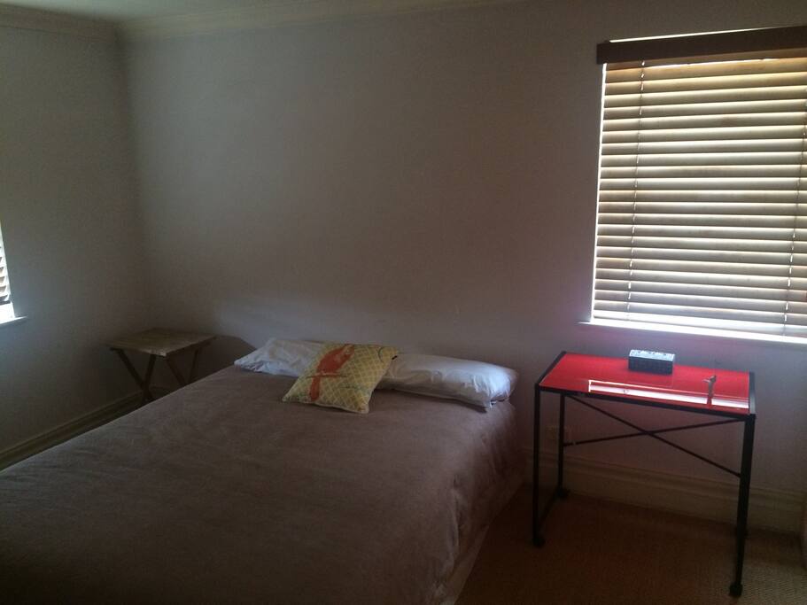 Large room with queen-size bed