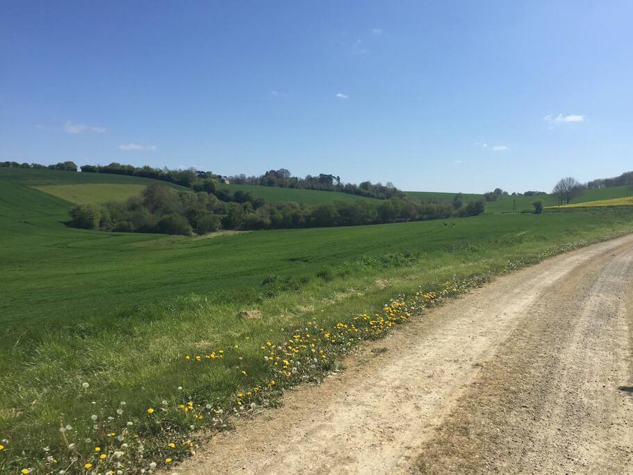 Promenade sur une chemin privé de 2 km