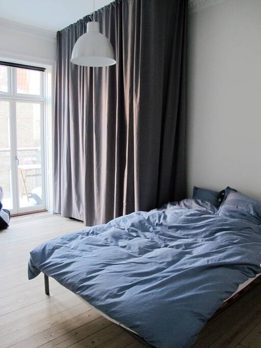 Bedroom with access to big balcony