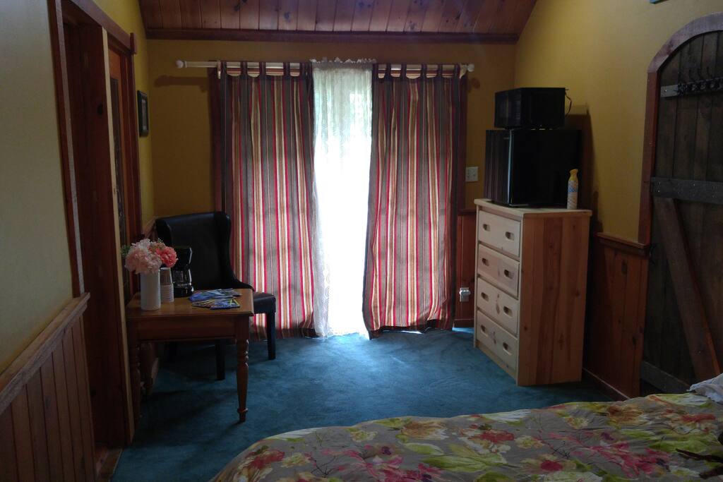 Rest of main room (private access behind curtains)