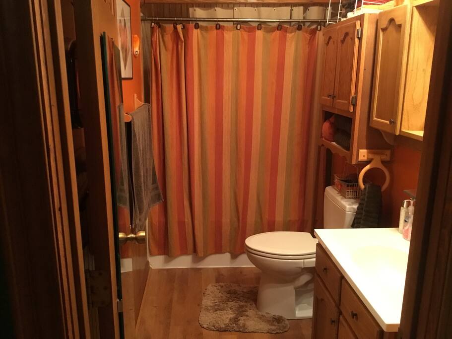Full bath next to bedroom