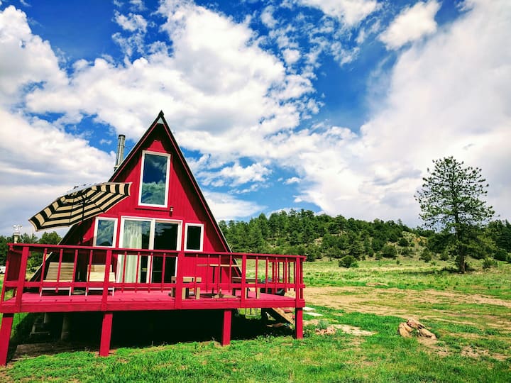 Off-Grid Dark Skies A-Frame Cabin 8400' in CO Mtns - Chalets for Rent ...
