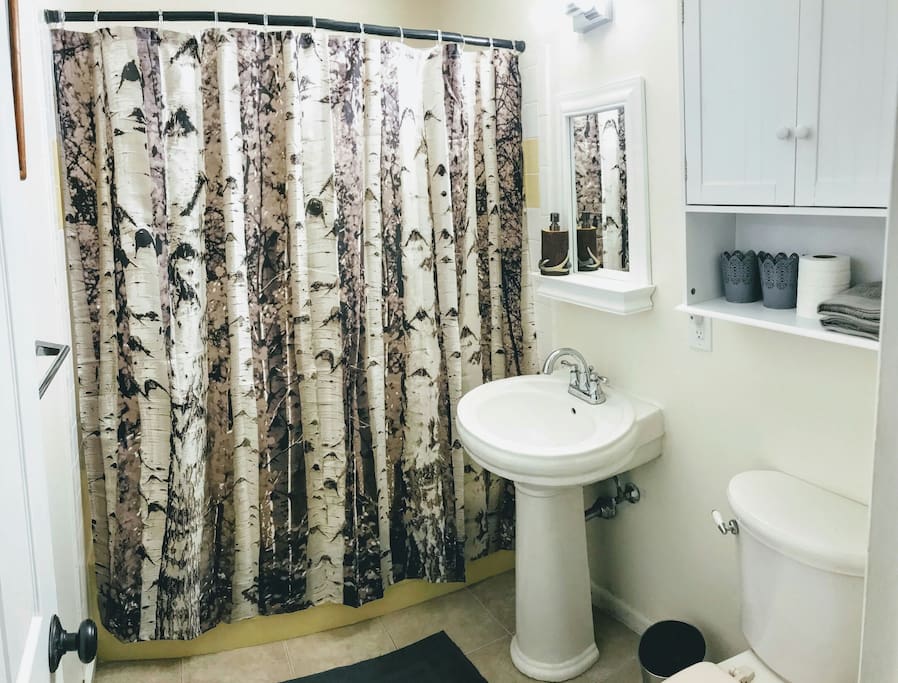 Bathroom with shower/tub combo