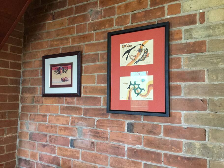 Some of the many original art found throughout the rooms
