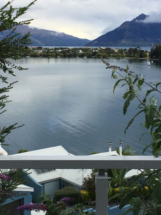 View from the room - glass balustrade surrounding the patio area so you can lie in bed and look at the amazing view.