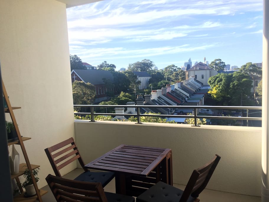 Balcony W/ Views Towards Sydney CBD