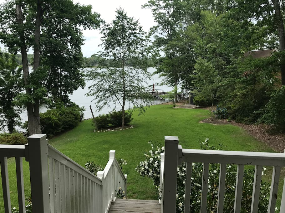 View of lake from house