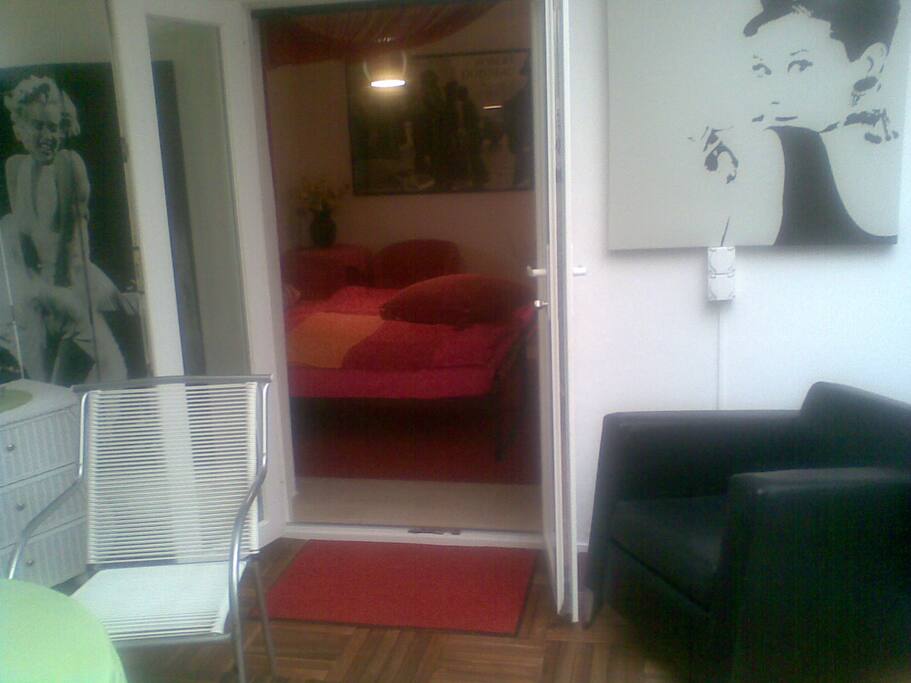 Chambre vu depuis veranda