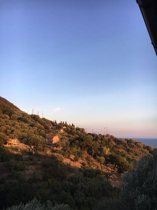 Vista dal balconcino della camera
