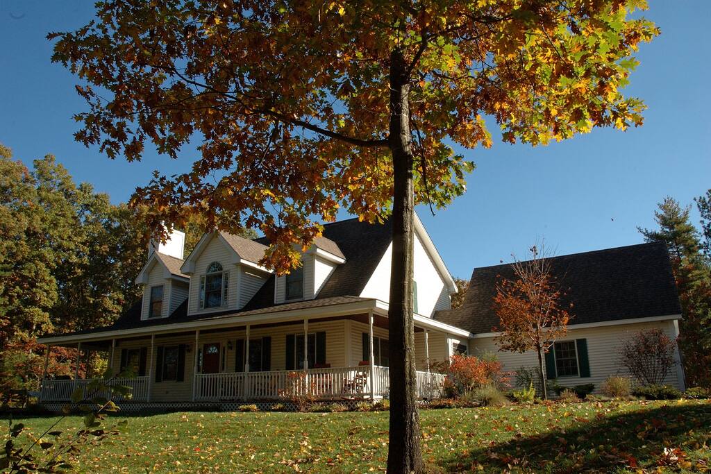 Your own farm house with a wrap around porch.
