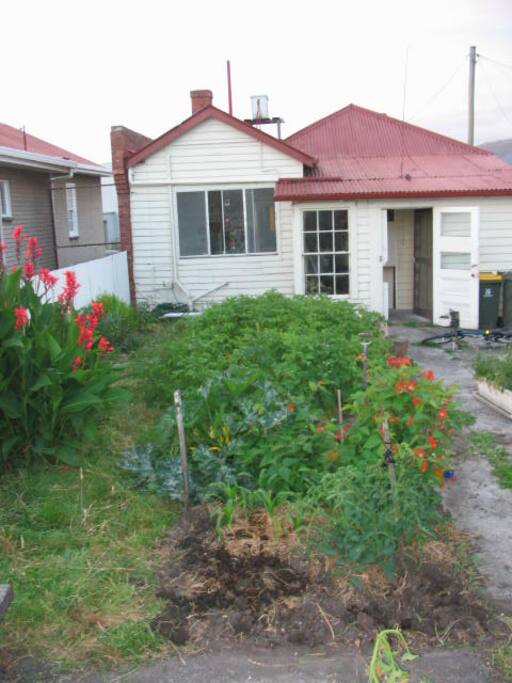 The garden is planted for seasonal harvests