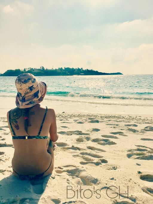 The beach