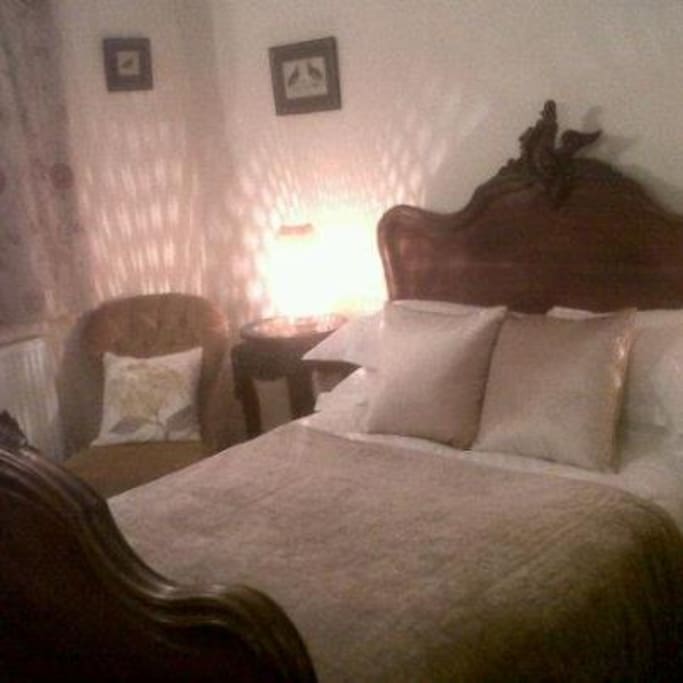 French antique furniture in a large room.