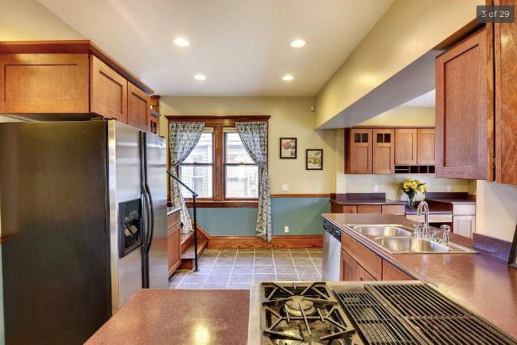 Kitchen view from dining room