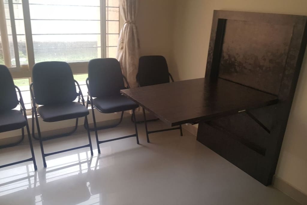 Living room with dining area