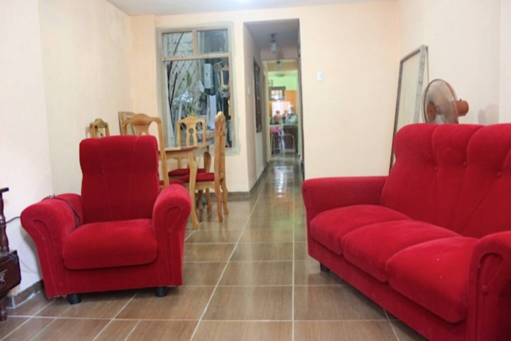 Salón y pasillo principal