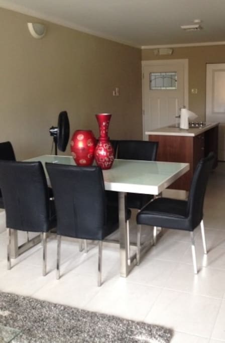 Spacious , well lit dining area