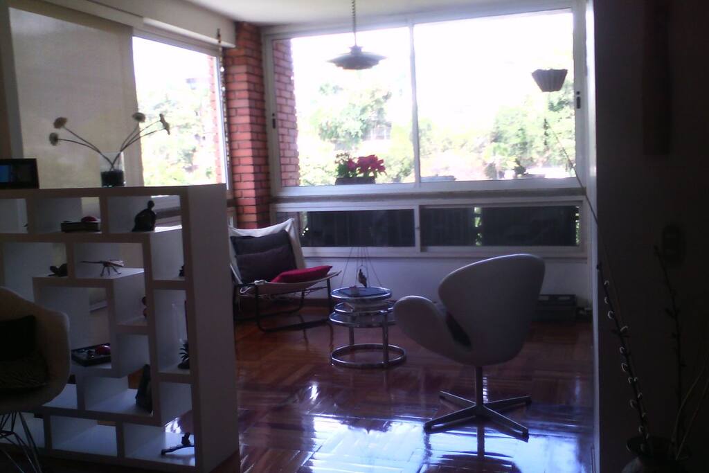 Balcon con separador de ambiente