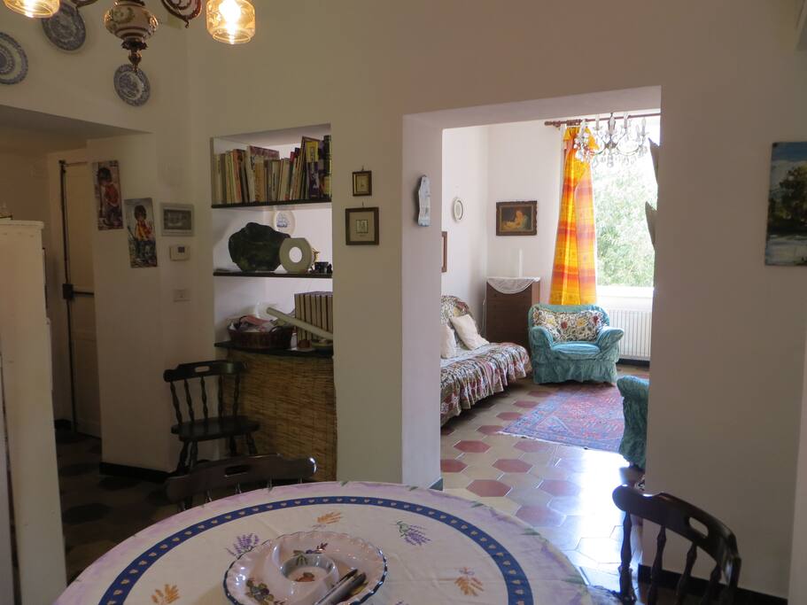 Soggiorno visto dalla cucina