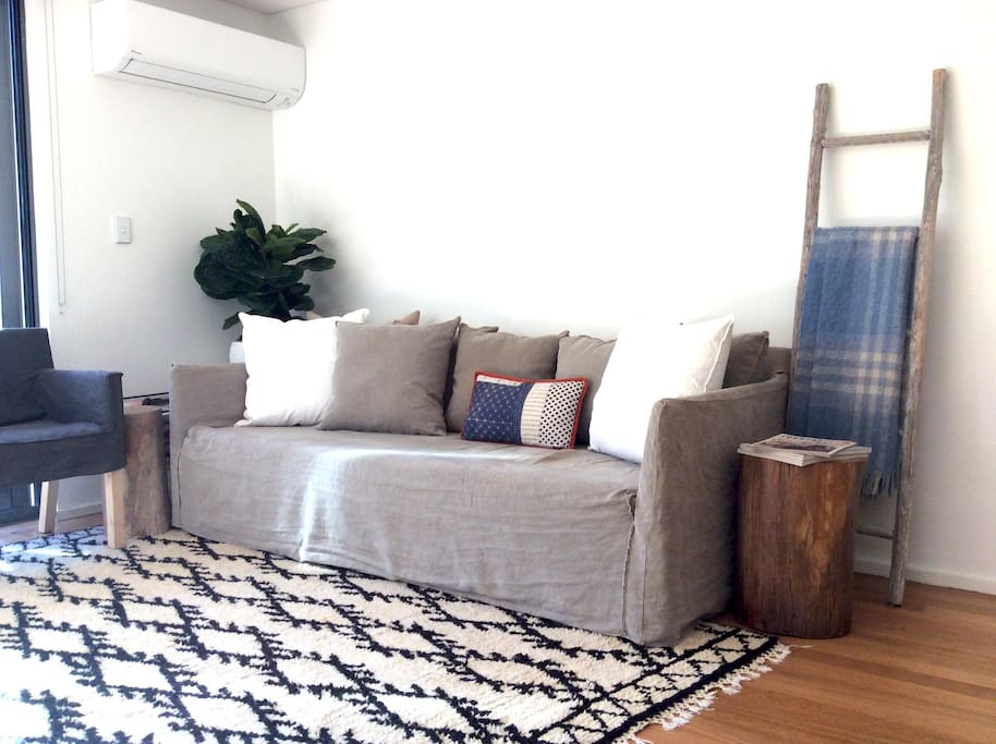 Living - Lounge is equivalent size of King Single Bed