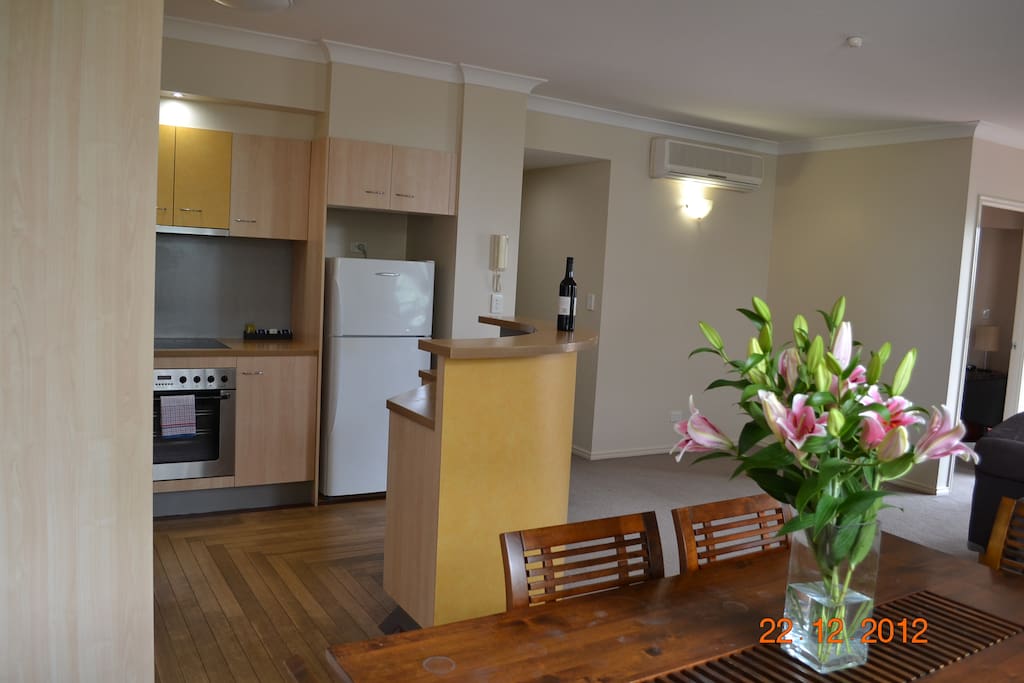Full kitchen including dishwaher