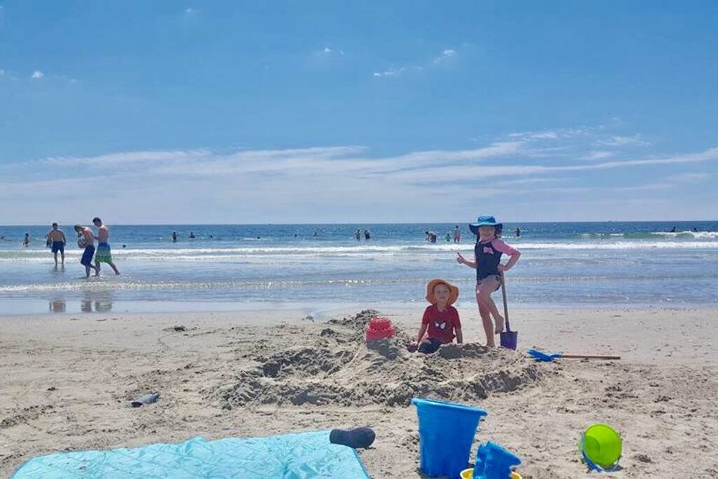 Narragansett Town Beach by the Towers