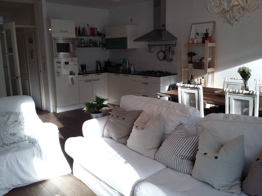 kitchen is part of the living room
