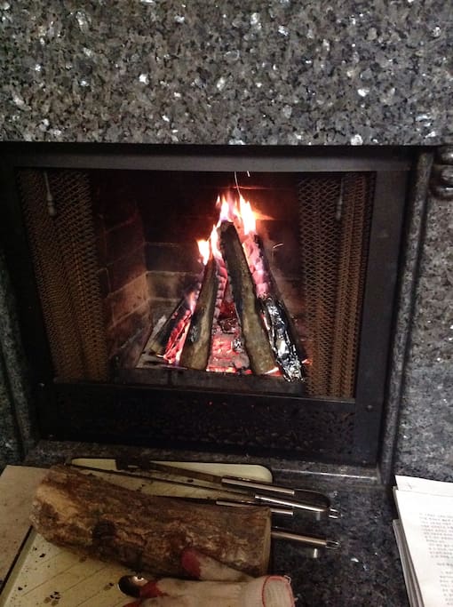 Fireplace at Winter