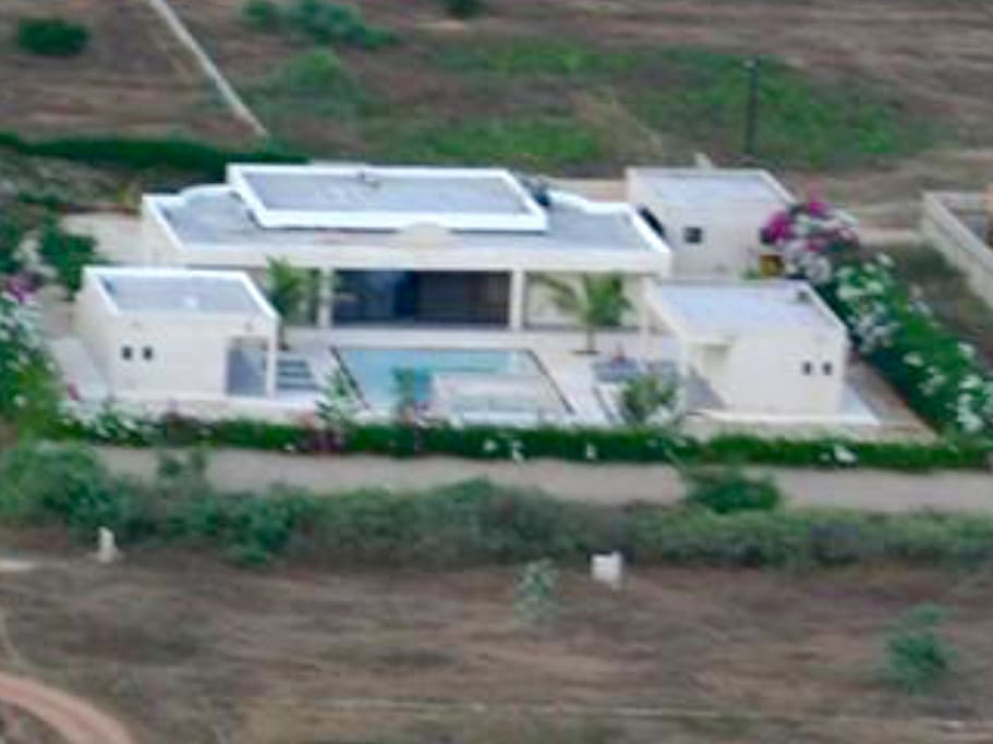 Villa vu du ciel