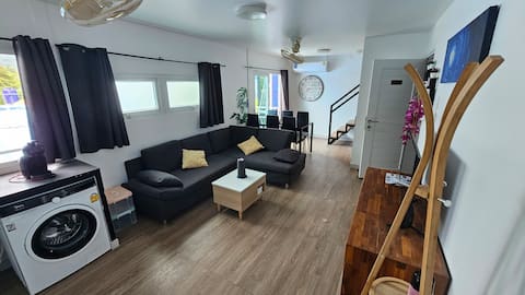 Duplex apartment with kitchen