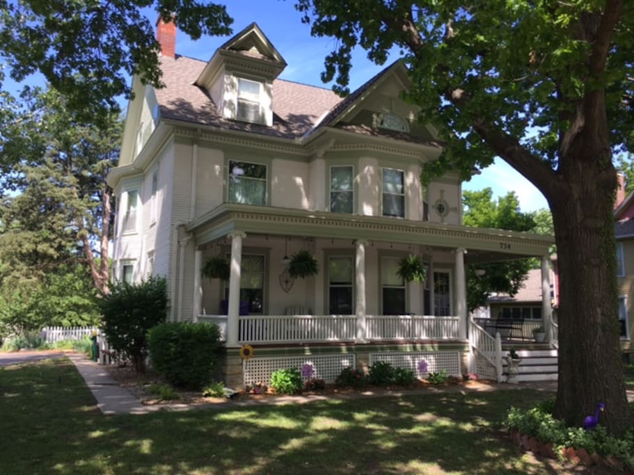 Front Porch of our 115 Year Old Historic Home