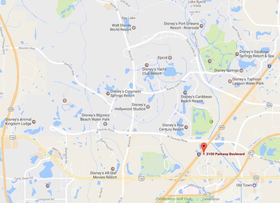 So close to all the Disney parks