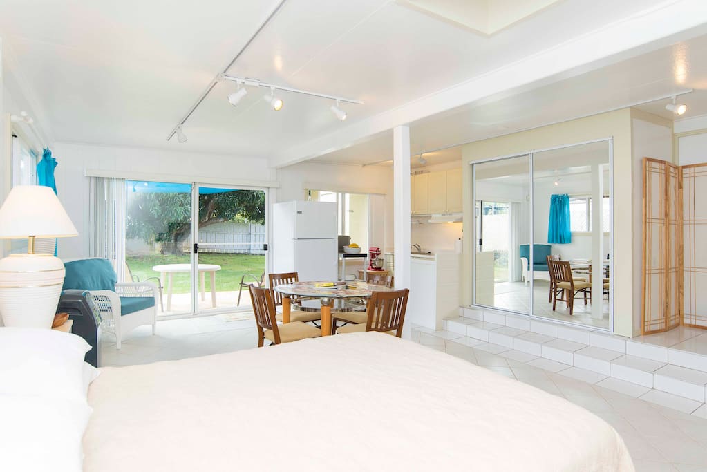 8' wide sliding glass door.