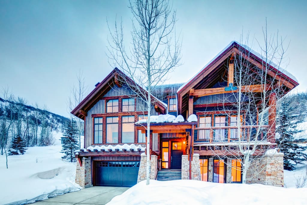 The Silver Star, with ski run on the left of the house