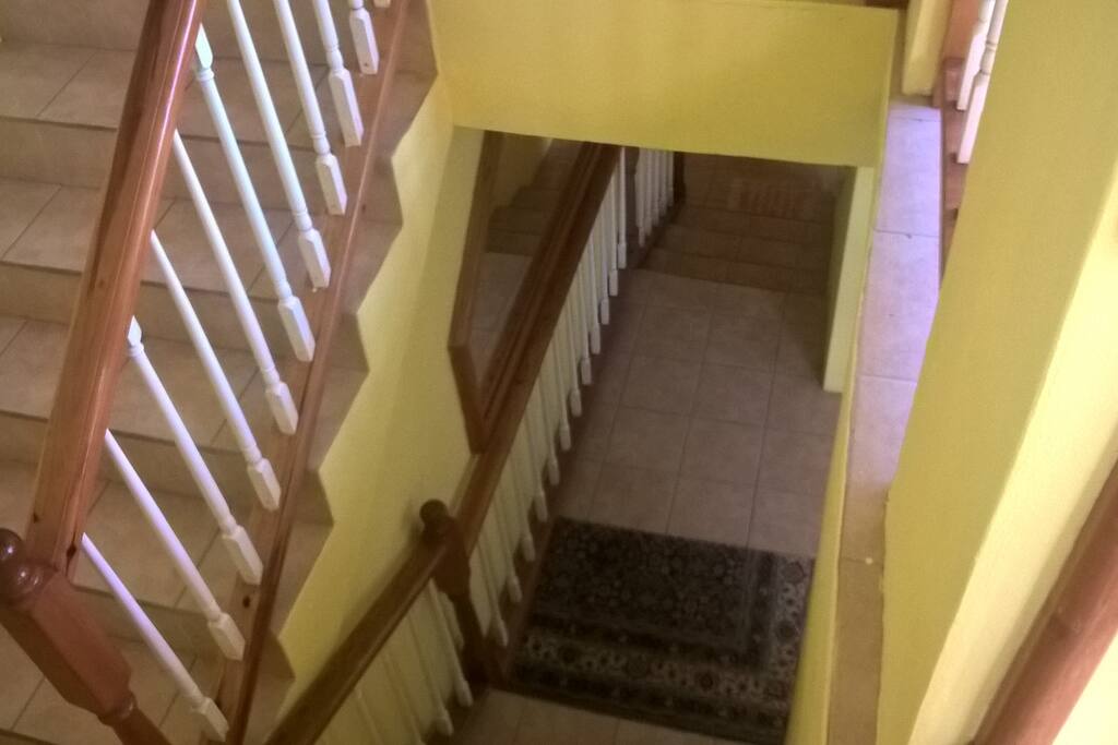 Entrance up steps to bedroom 2