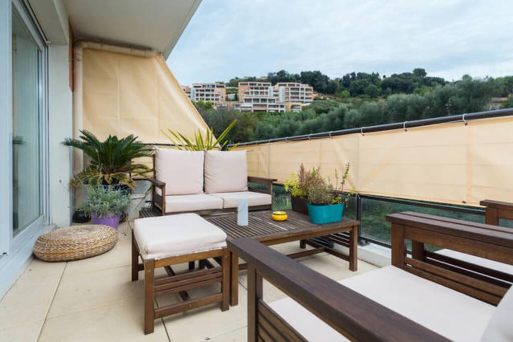 Terrasse orientée sud-est