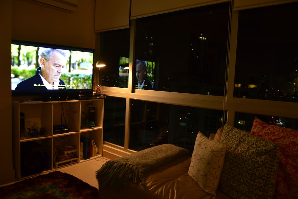 Night: Living Room + City View